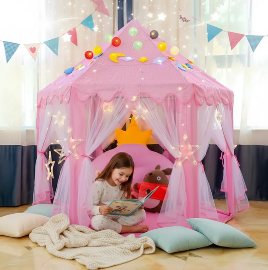 Carpa Castillo Infantil Niña + Luces GRATIS