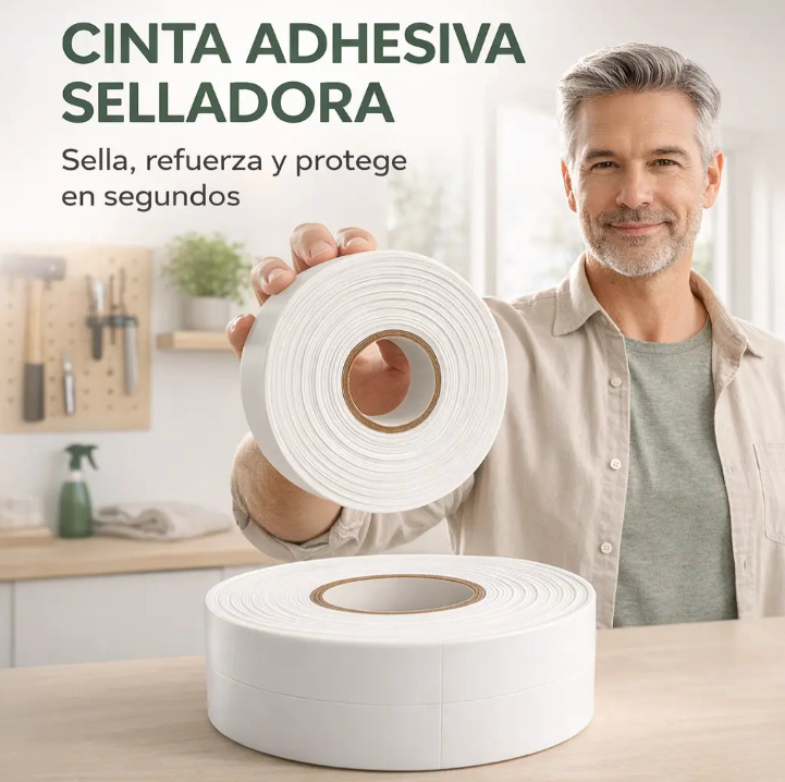 Cinta adhesiva impermeable antimoho