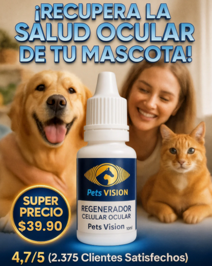 Pets Visión® - Gotas Oculares para Mascotas