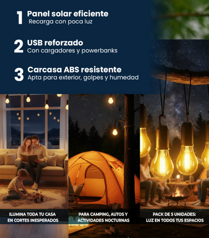 Pack de 5 Power Light® - Foco Led Impermeable