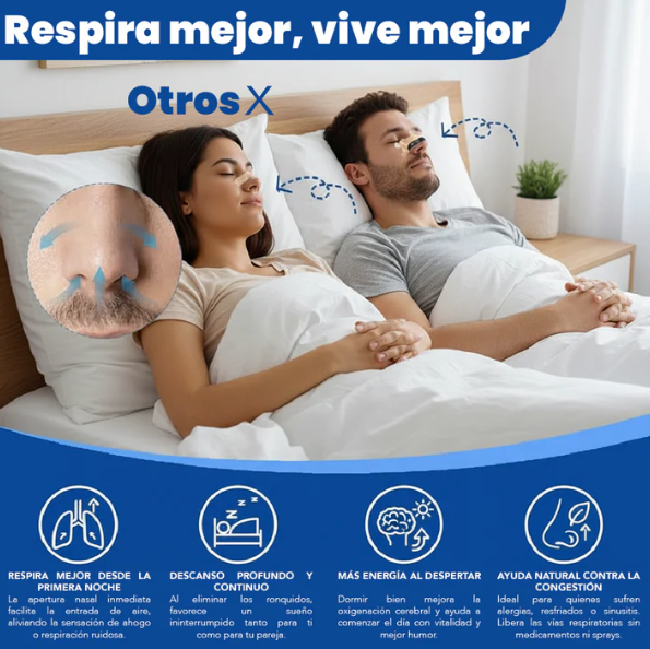 Airboost® - Tiras Nasales Magnéticas Anti Ronquido