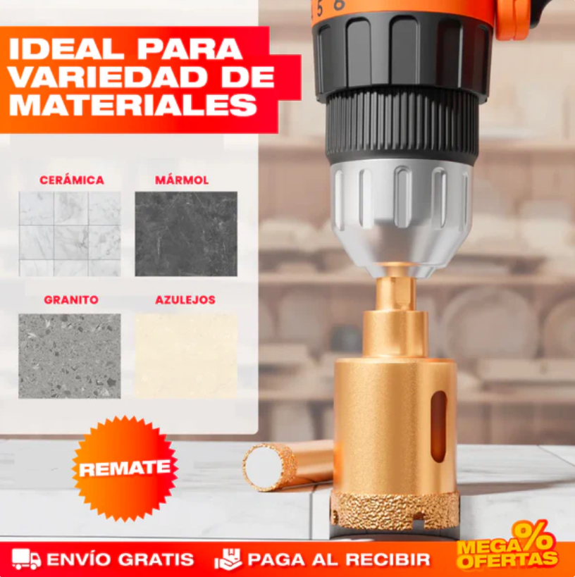 DiamondCut Pro®| Kit Profesional de Brocas Diamantadas