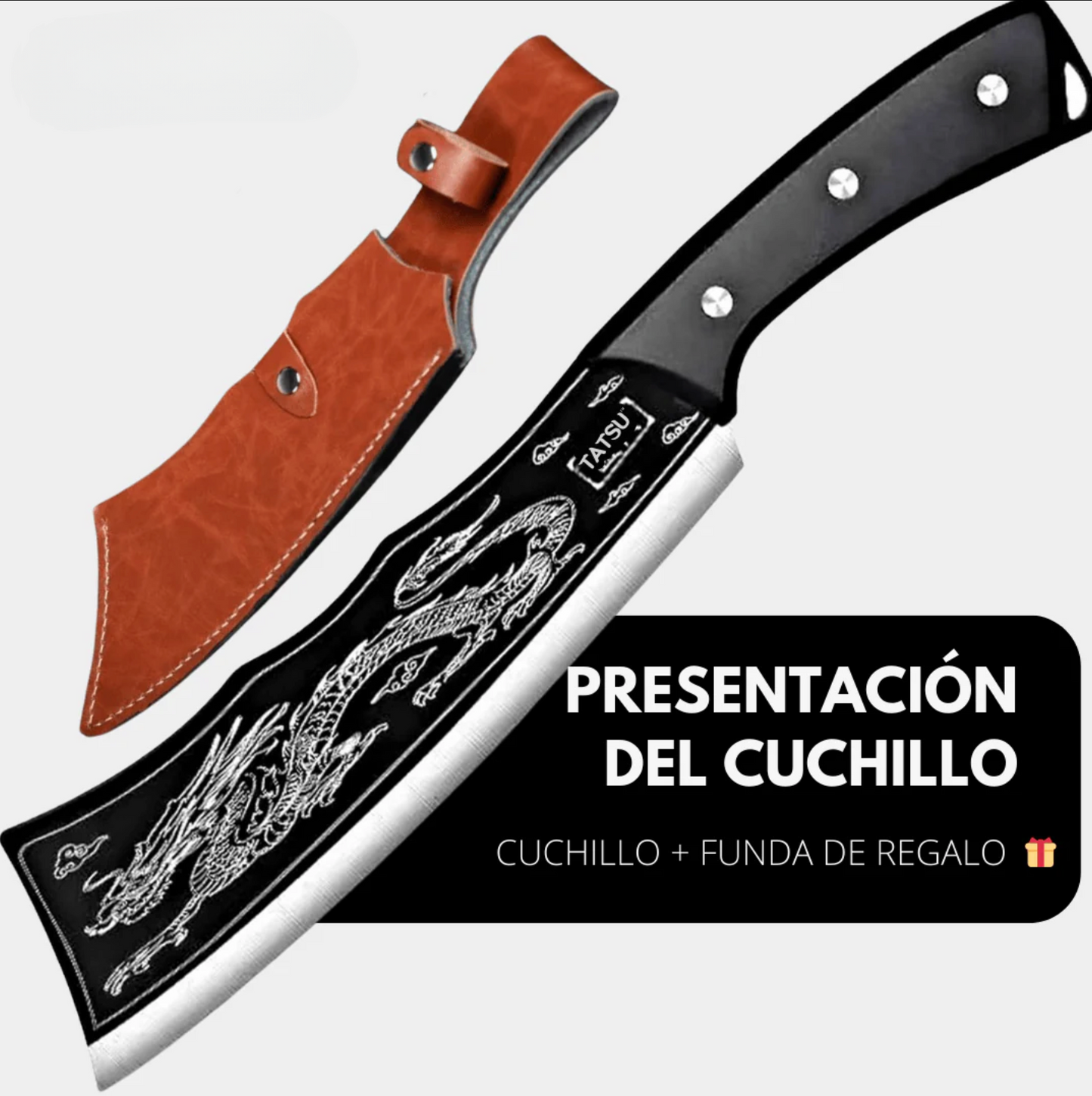 OFERTA 2x1: Set Cuchillos Imperial Dragon® - Acero Forjado de Alta Dureza