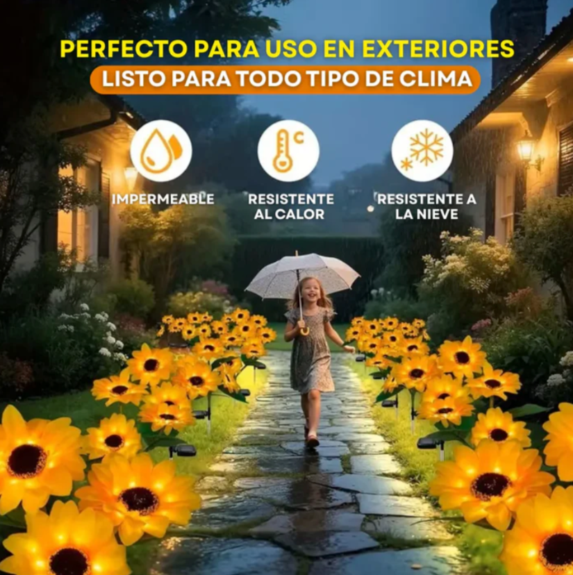 Sun Bloom® -Faroles de Girasol para Jardín (Pack 2 Unidades)