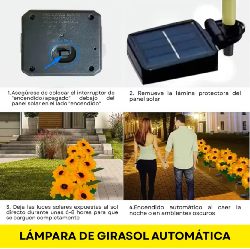 Sun Bloom® -Faroles de Girasol para Jardín (Pack 2 Unidades)