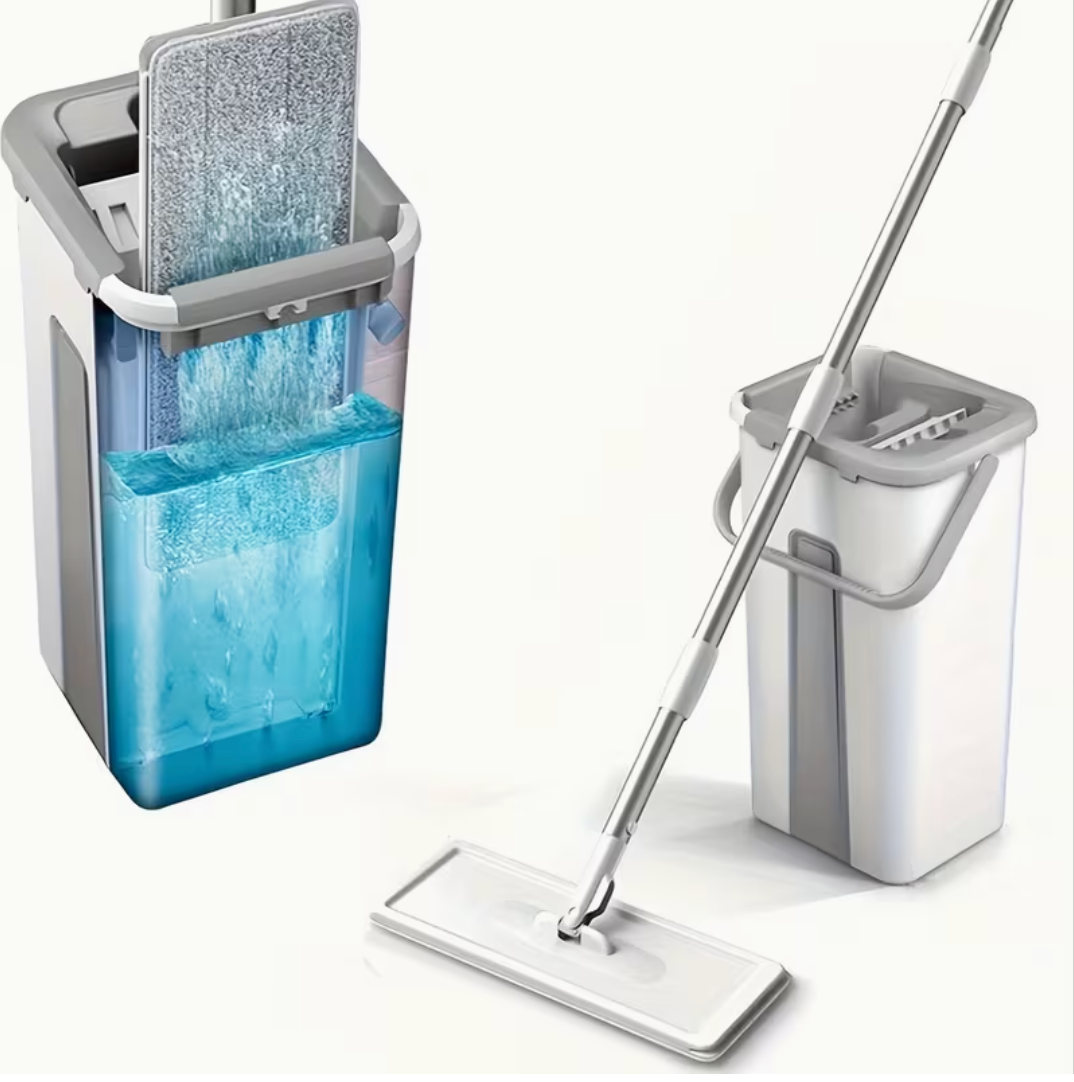 DuoClean Pro® - Trapeador de Microfibra Con Separador