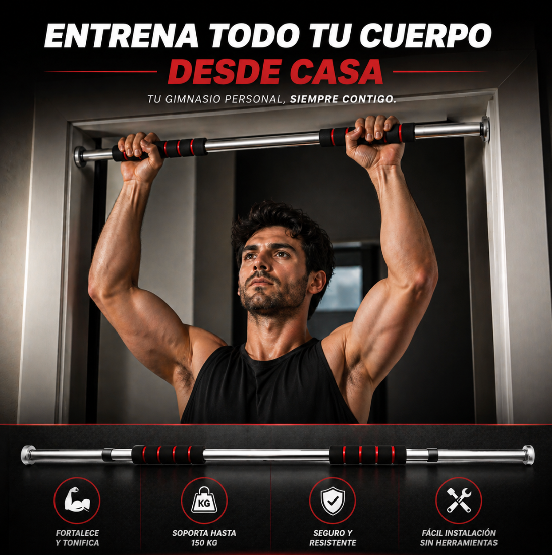 Titan Force® - Barra de Ejercicios para Puerta