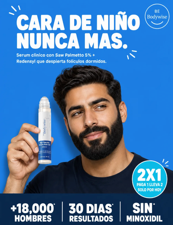 Be Bodywise -Sérum Densidad Capilar y Barba Roll - On Advance • 2X1 SOLO POR HOY