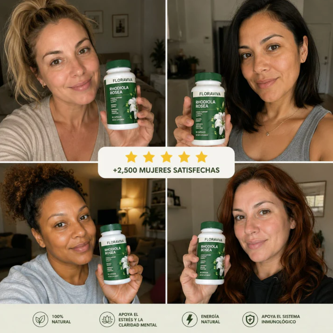 🌿 Rhodiola Rosea Premium | Energía Natural y Bienestar Diario⚡| 60 Cápsulas