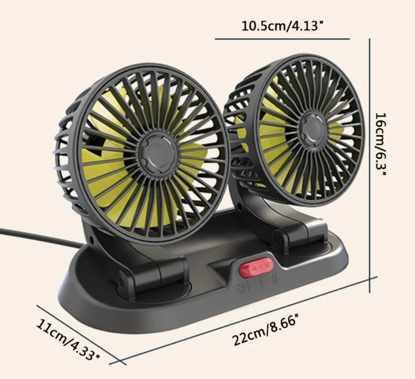 CoolDrive® - Ventiladores Doble para Carro