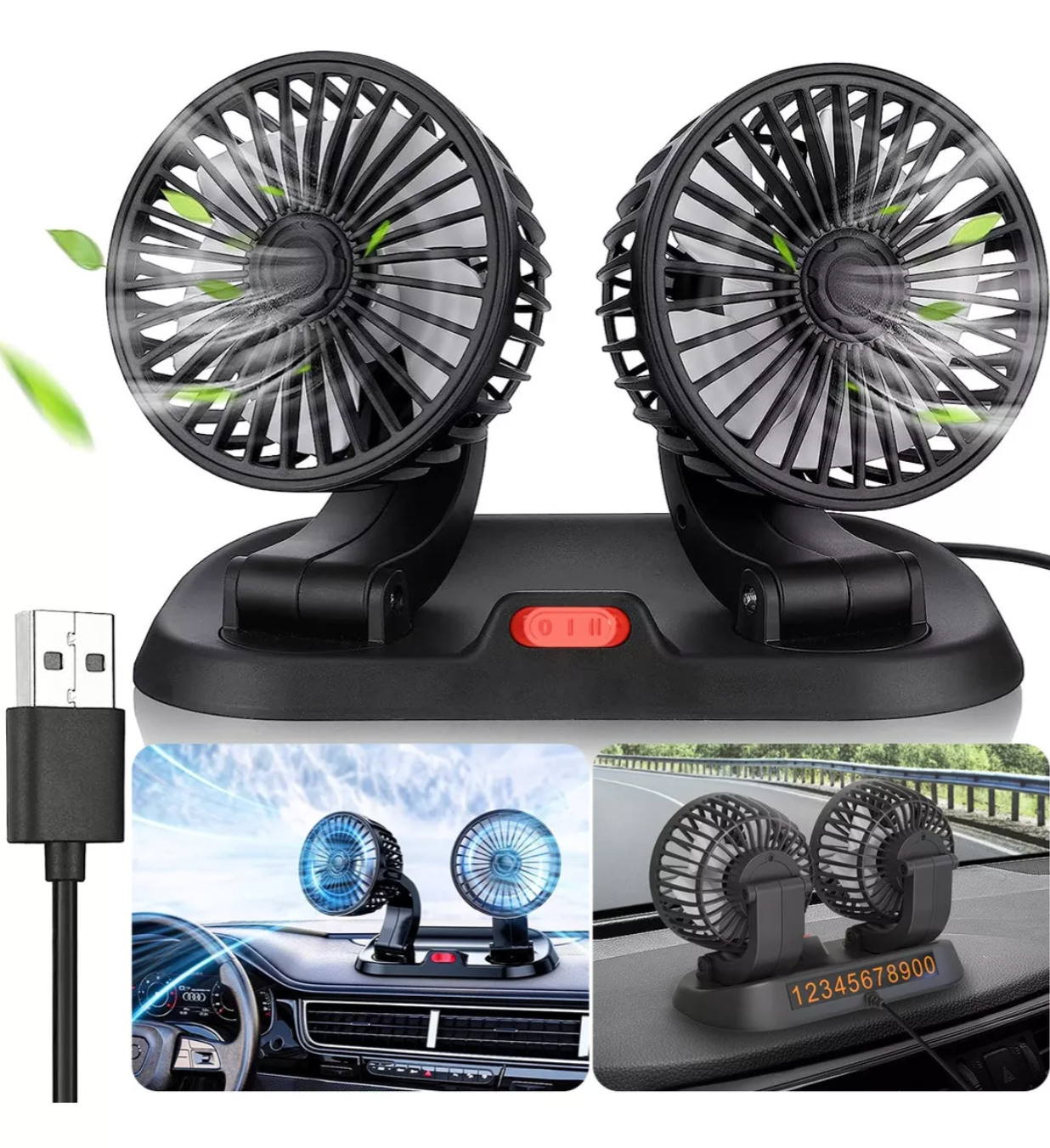 CoolDrive® - Ventiladores Doble para Carro