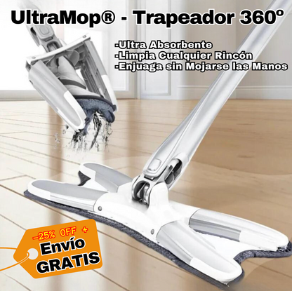 UltraMop® - Trapeador 360º Auto-Exprimible