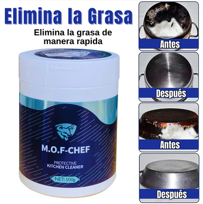 M.O.F-Chef® - Polvo Arranca Grasa Premium