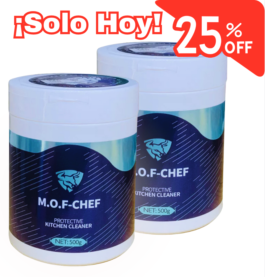 M.O.F-Chef® - Polvo Arranca Grasa Premium