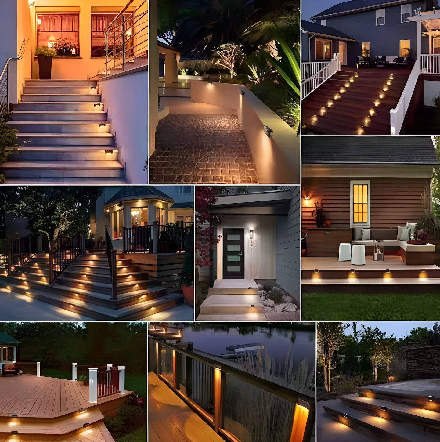 Solar Edge® - Lampara Solar de Borde x 4 Unidades