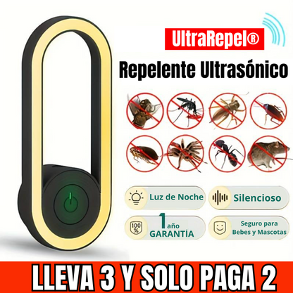 UltraRepel® - Lámpara Repelente de Insectos Ultrasónica