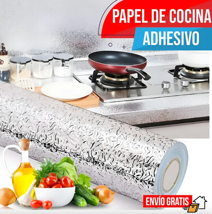 PROMO 2x1 - CleanGuard® - Papel Aluminio Plegable para Cocina 300cm X 40cm