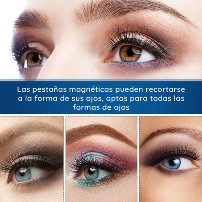 LashLux® - Kit De Pestañas Magnéticas con Aplicador