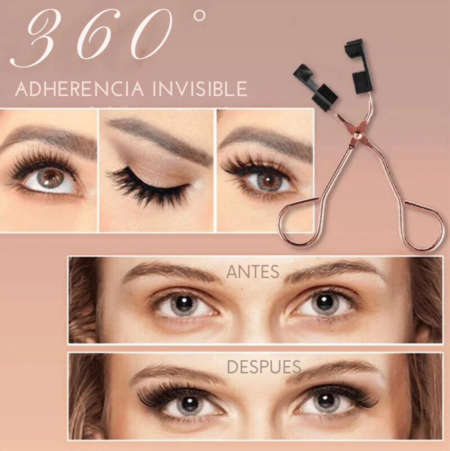 LashLux® - Kit De Pestañas Magnéticas con Aplicador