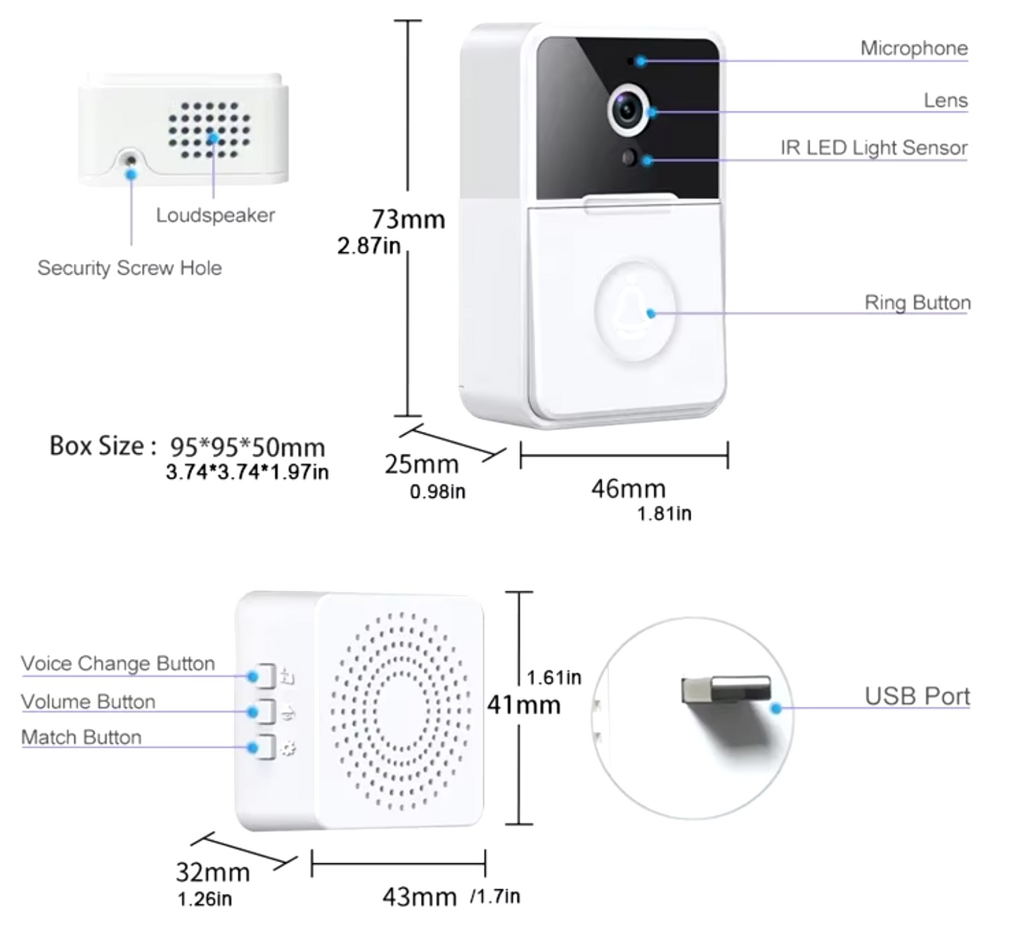 RingLink™ - Timbre Smart Wireless con Cámara