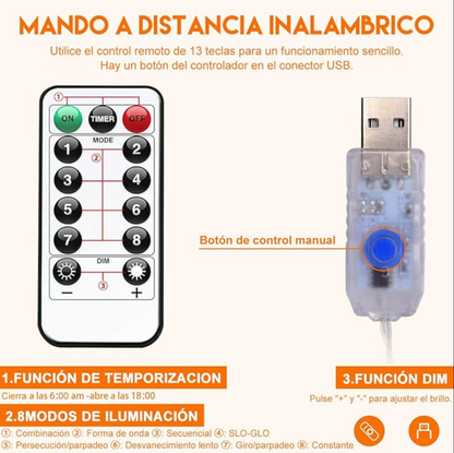 LluviaMagic® - Cortina de Luces Led