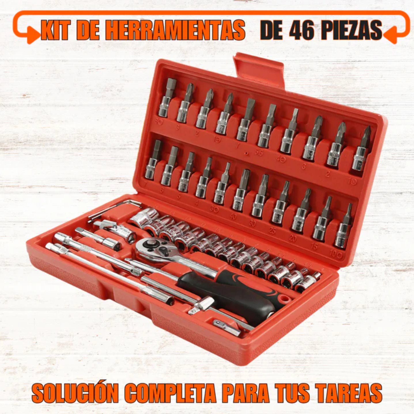 Kit de Herramientas de 46 Piezas