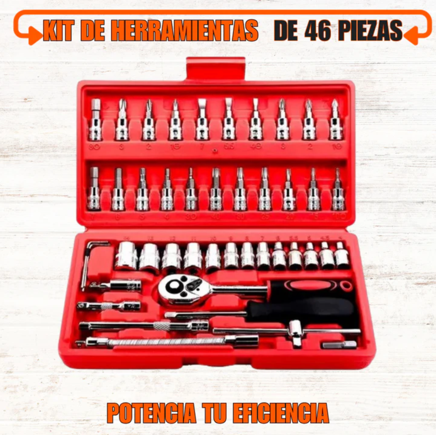 Kit de Herramientas de 46 Piezas