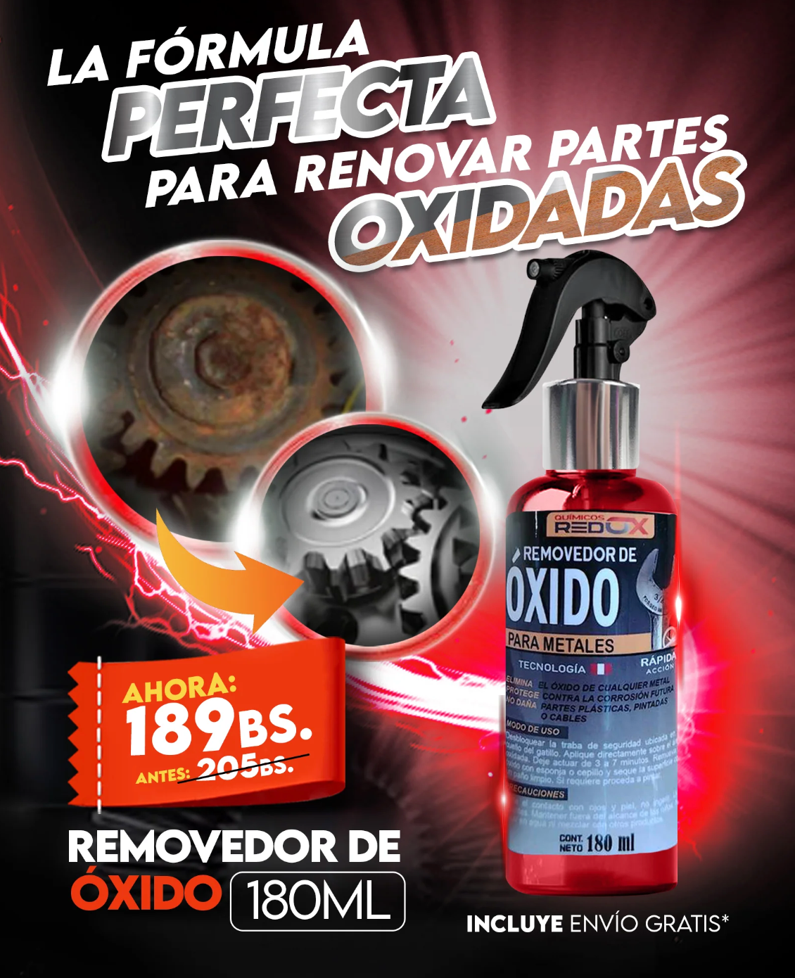 Removedor de Oxido 180ml