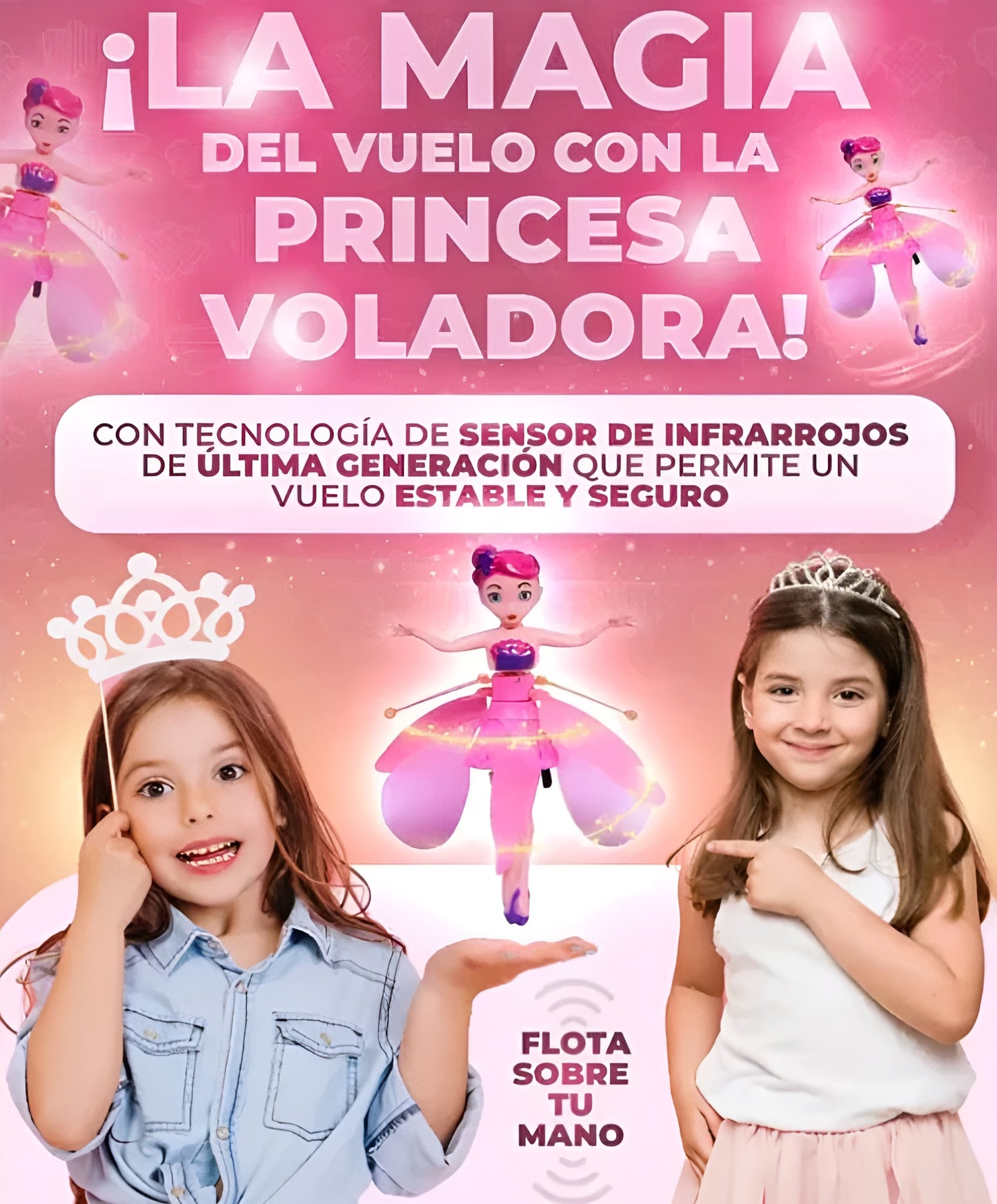 Hada Princesa Voladora De Juguete Con Sensor Automático