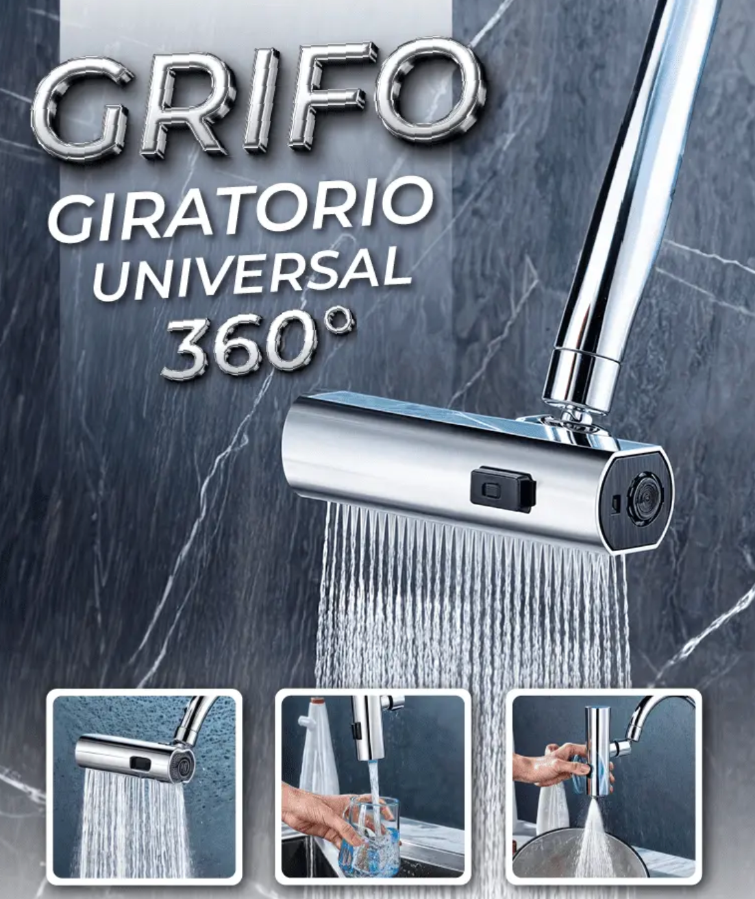 EasyClean® - Grifo giratorio universal 360°