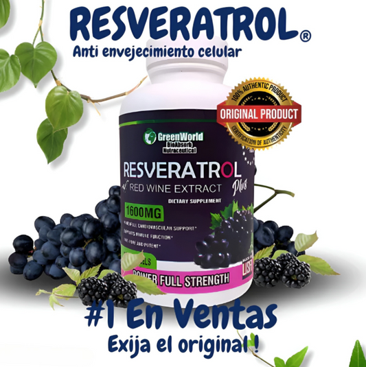 Resveratrol Plus® - Anti Envejecimiento Celular 🍇