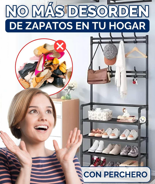 Organizador de Zapatos de 6 niveles con ganchos