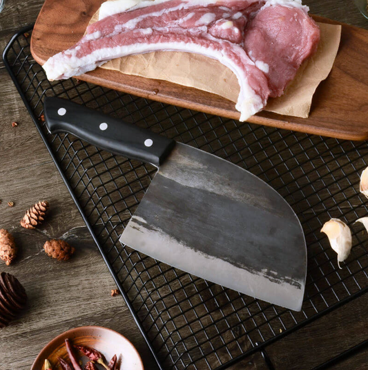Machete Kurogane® Forjado de Chef Profesional de Acero Revestido de Alto Carbono