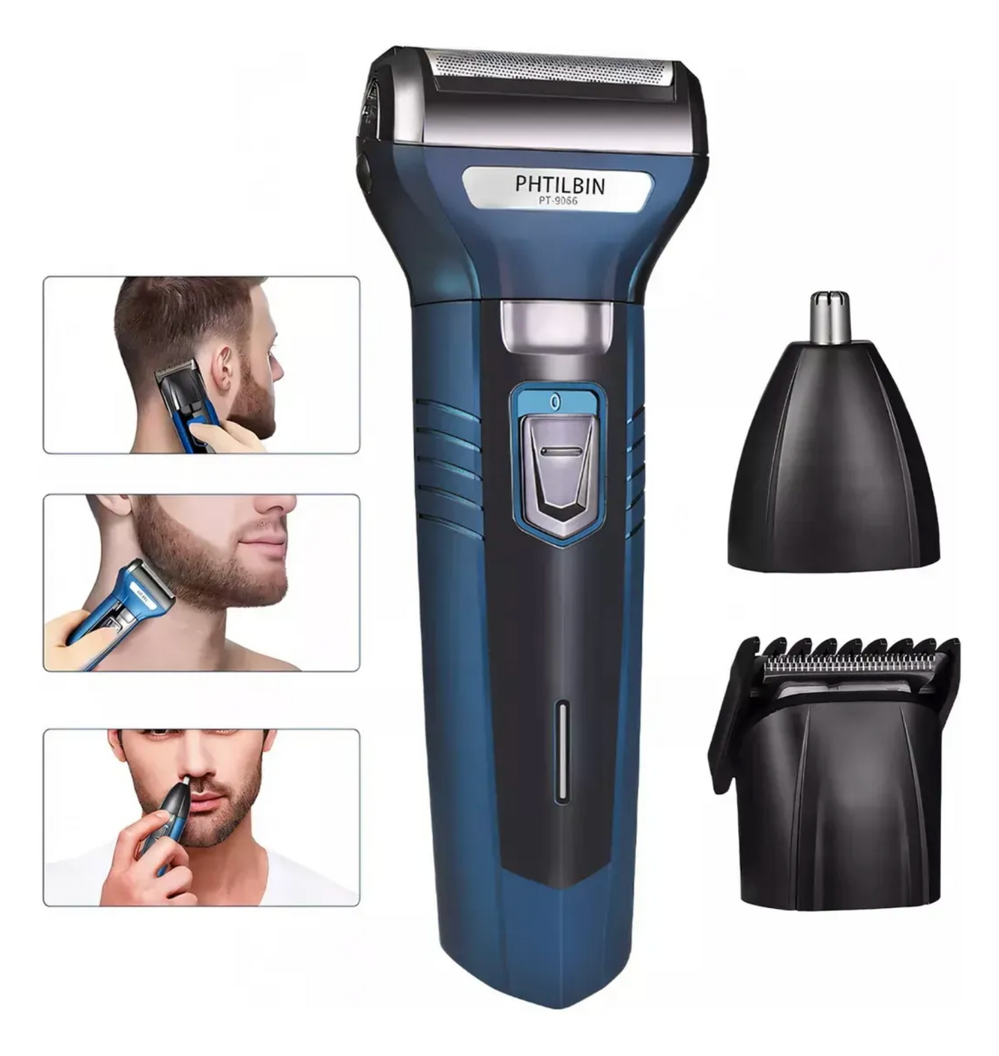 Rasuradora 3 en 1™ – Afeita, recorta y perfila con precisión