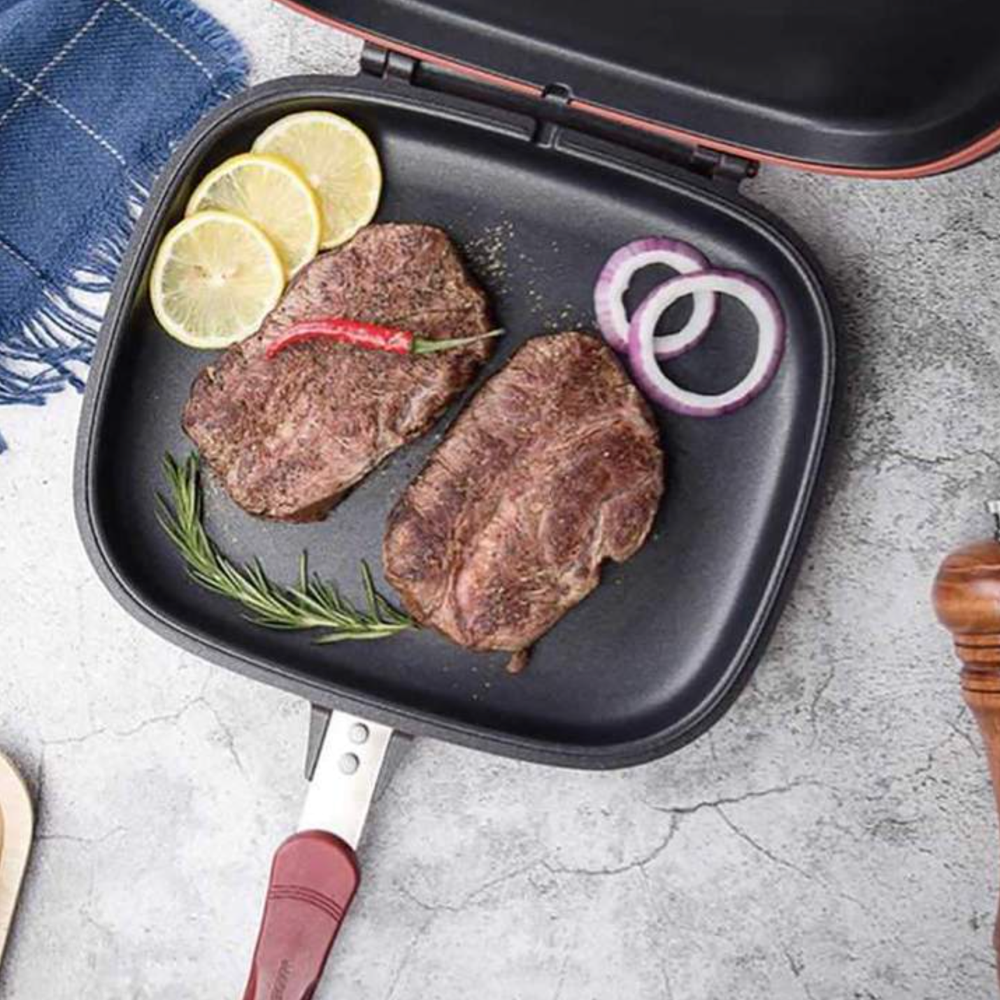 CHEFF PRO™ - SARTEN DE DOBLE CARA