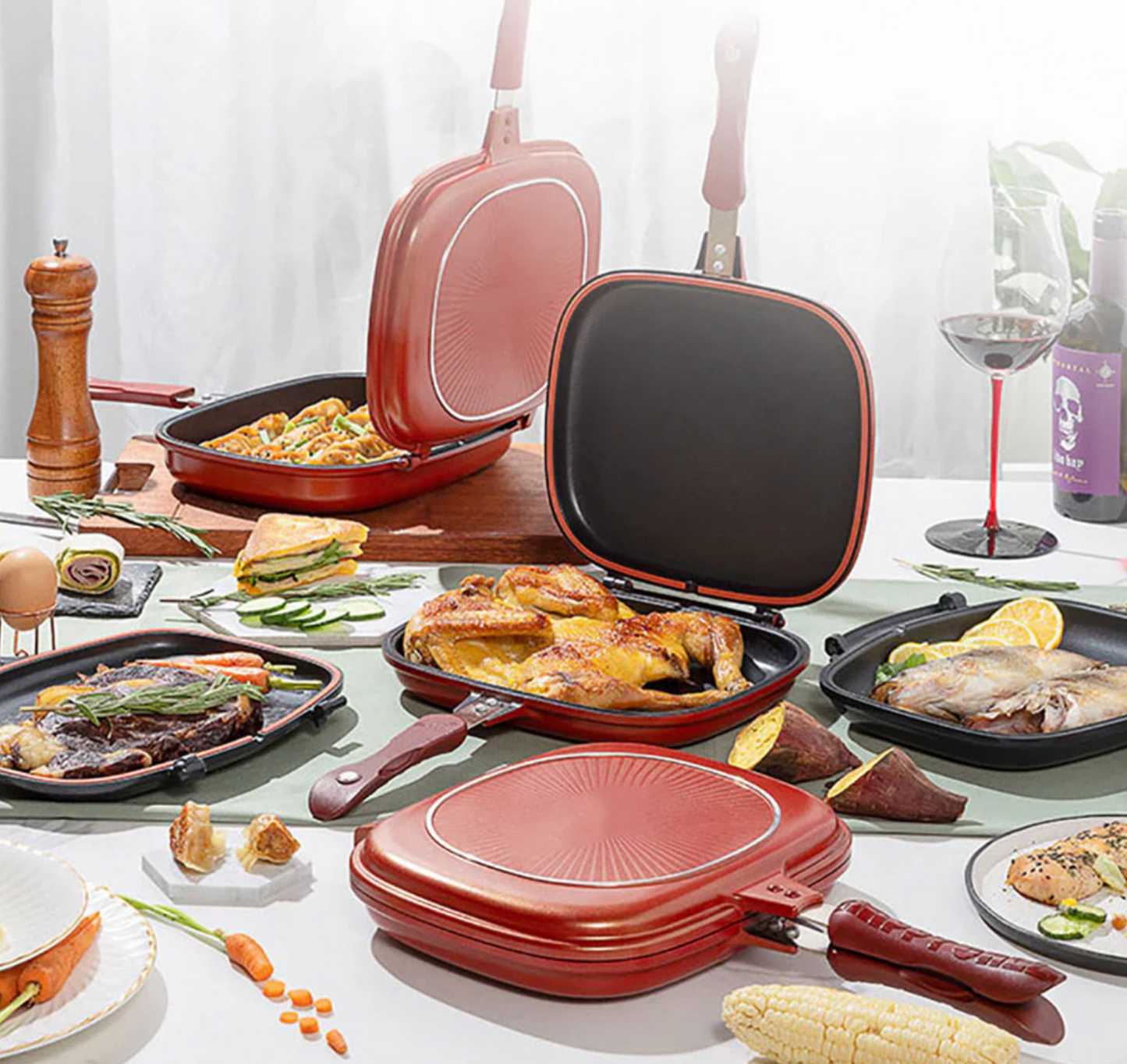 CHEFF PRO™ - SARTEN DE DOBLE CARA