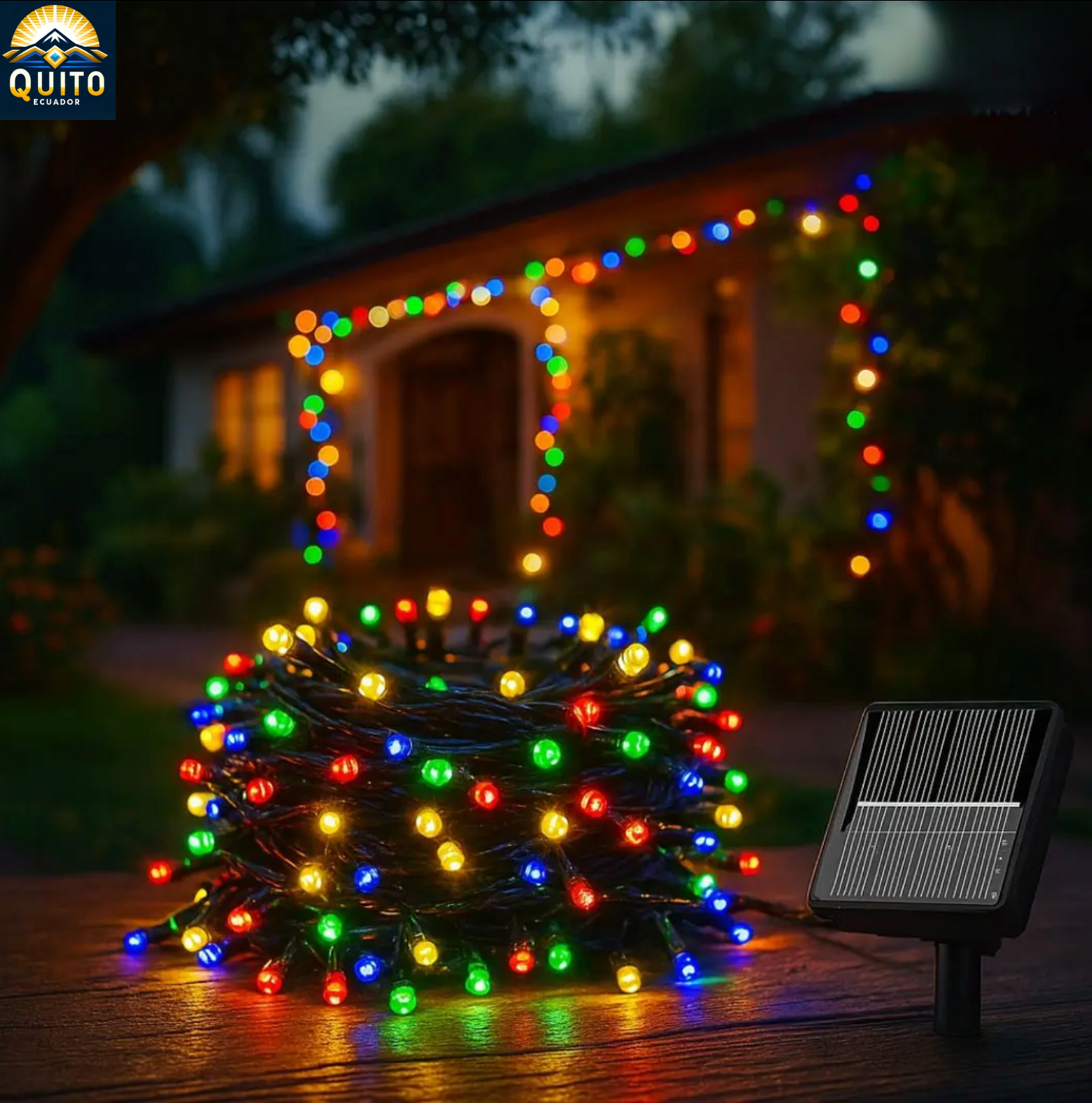 Luces LED Solares para Exterior 12 metros