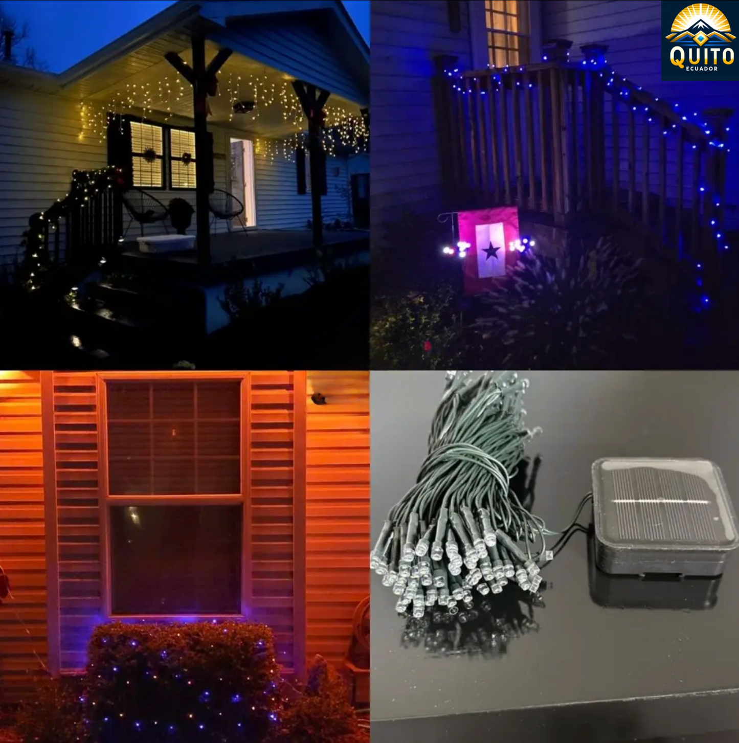 Luces LED Solares para Exterior 12 metros