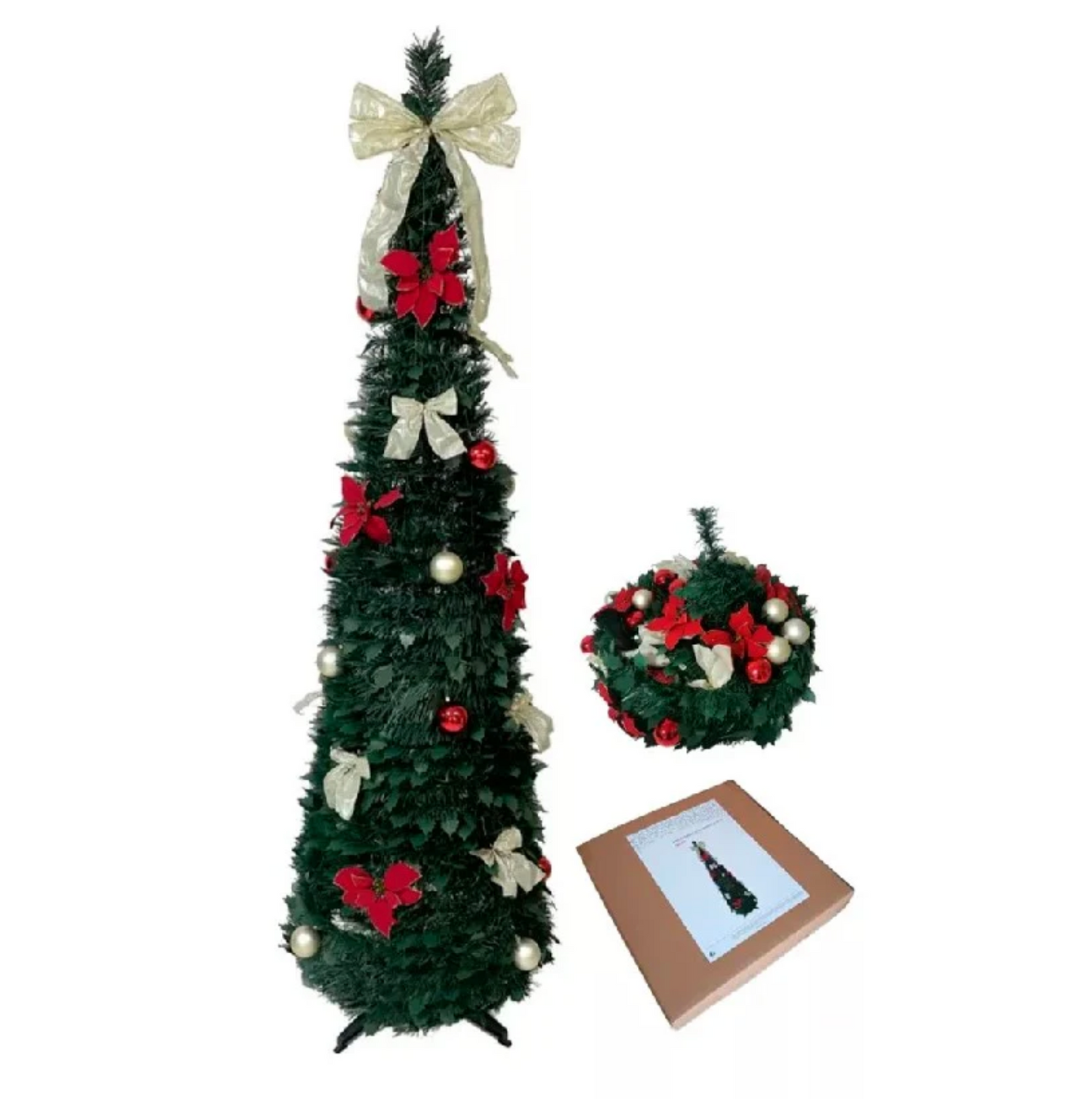 ÁRBOL DE NAVIDAD PLEGABLE FÁCIL DE ARMAR