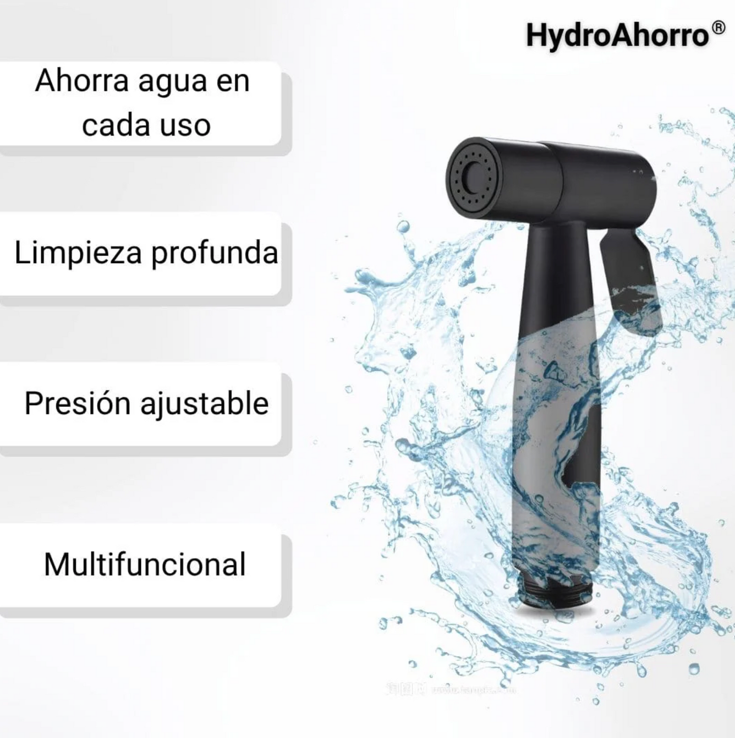 HydroAhorro® - Grifo de Mano 2 en 1 de Acero Inoxidable