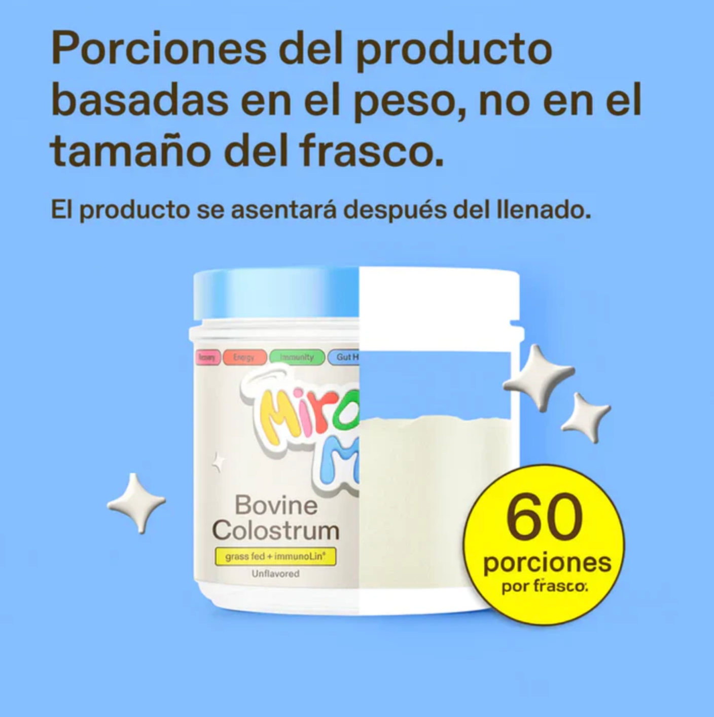 Miracle Moo® - Suplemento de Calostro Bovino