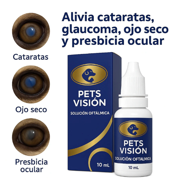 Pets Visión® - Gotas Oculares para Mascotas