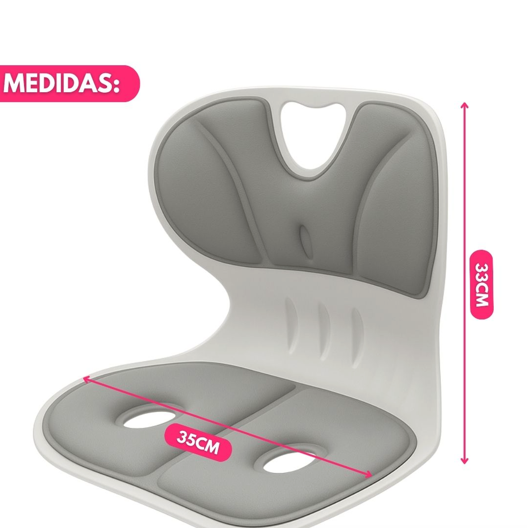 Asiento Corrector De Postura Con Respaldo Acolchonado