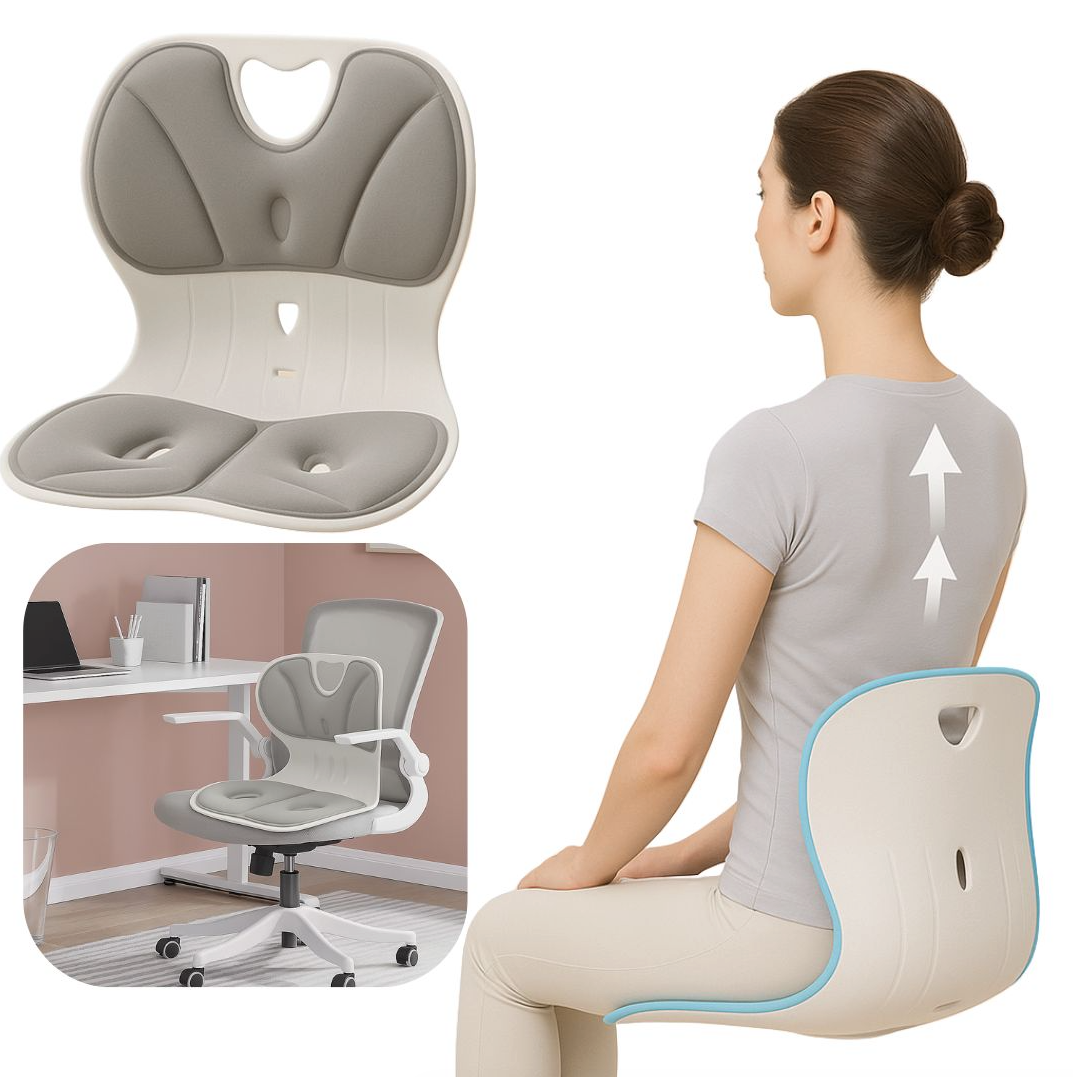 Asiento Corrector De Postura Con Respaldo Acolchonado