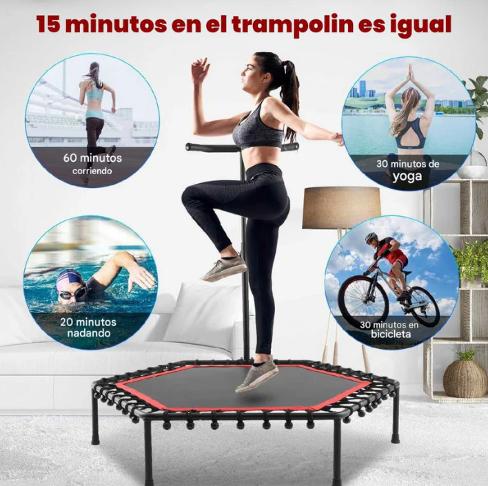 Trampolín Fitness Pro + Plan de Entrenamiento