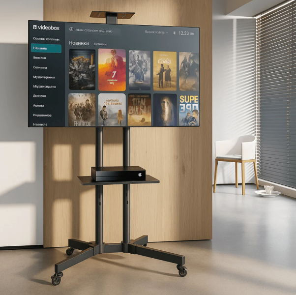 MoveFlex TV® - Soporte Móvil Para TV con Ruedas de 32 a 65"