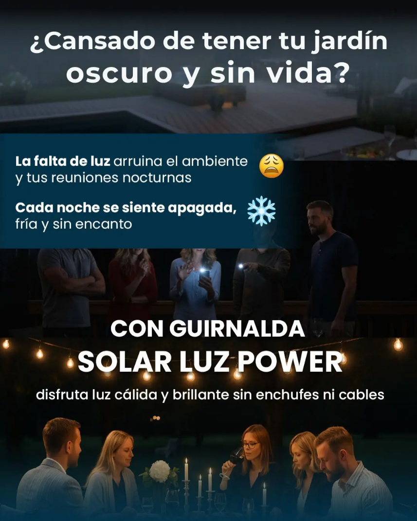 Guirnalda Solar 5 Metros 10 Focos