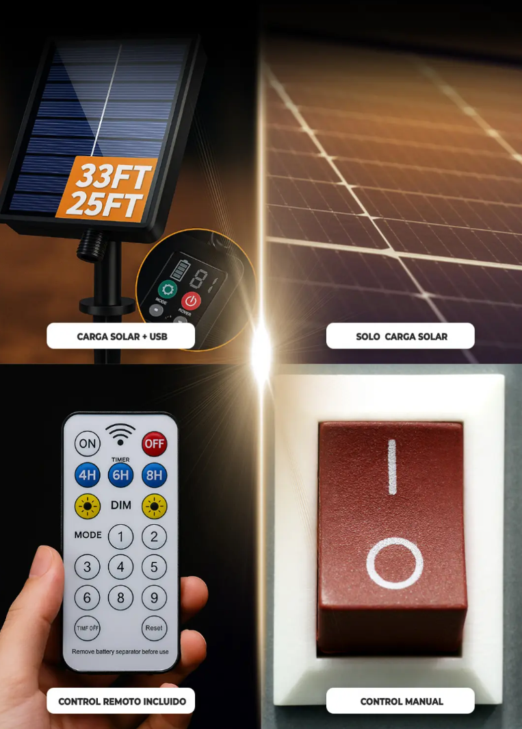 Guirnalda Solar 5 Metros 10 Focos