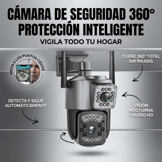 Cámara Ip Exterior Doble Lente V380