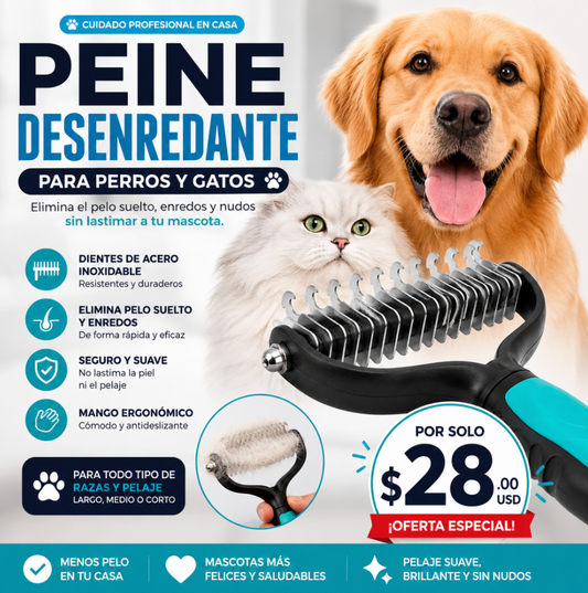 DesenredaPet®) - Cepillo Removedor de Nudos